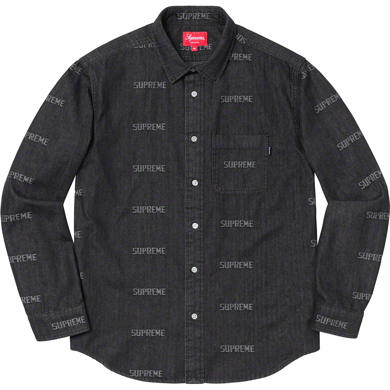 Logo Denim Shirt view 4